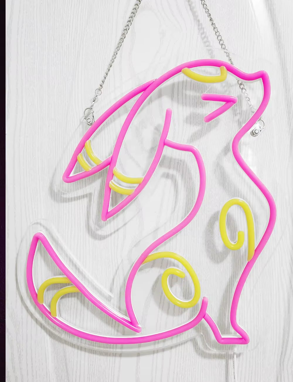 Led Aesthetic Cute Umbreon Japanese Anime Room Neon Flex Light Sign Home Room Wall Decor Kawaii Anime Bedroom Decoration Mural