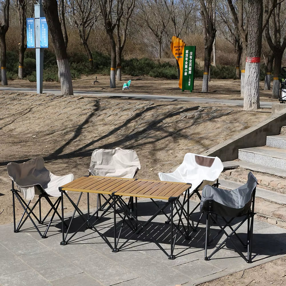 Portable Camping Chair Foldable Chairs Relaxation Gadgets Tourist Beach Fishing Garden Armchair Accessories Outdoor Lightweight