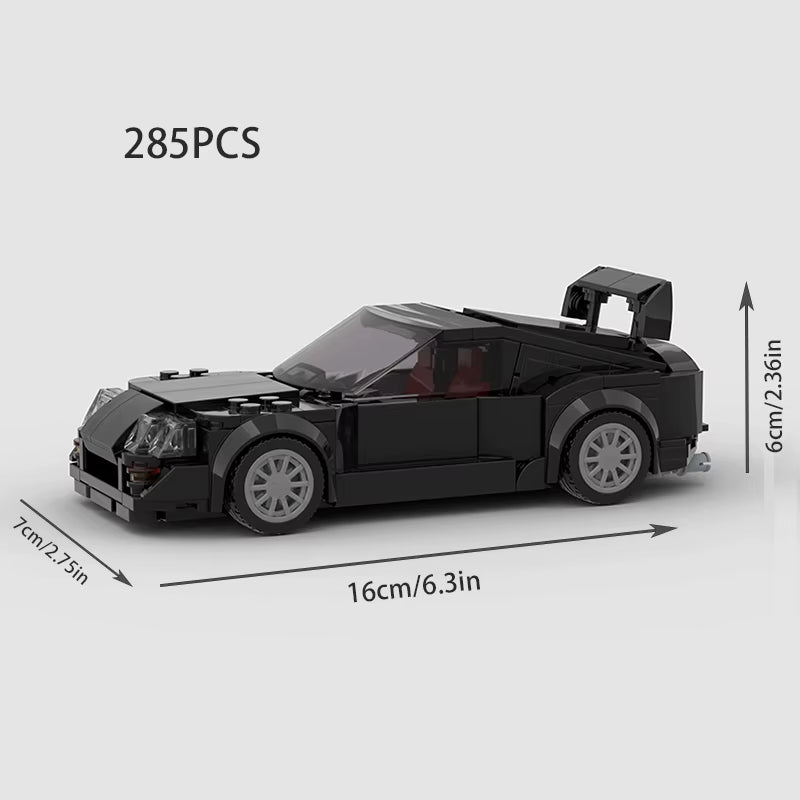 HOT MOC Supra Mk4 City Racing Car Speed Champions Sports Building Blocks Bricks Classic Supercar Racers Great Vehicles Kits Toys