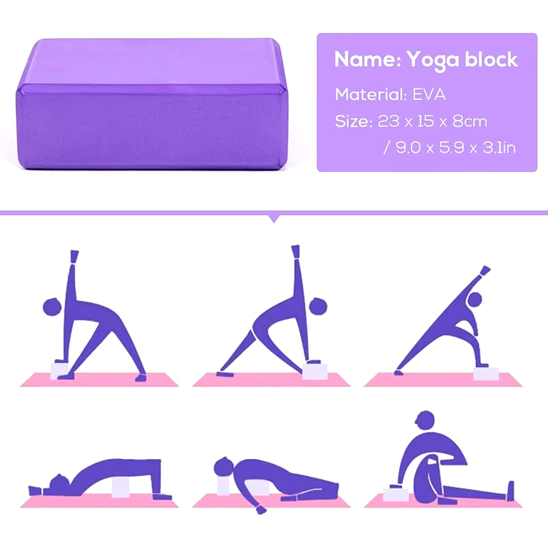 Yoga Starter Kit 5Pcs Yoga Equipment Set with Blocks Ball Stretching Strap Resistance Loop Pilates Exercise Band Home Fitness
