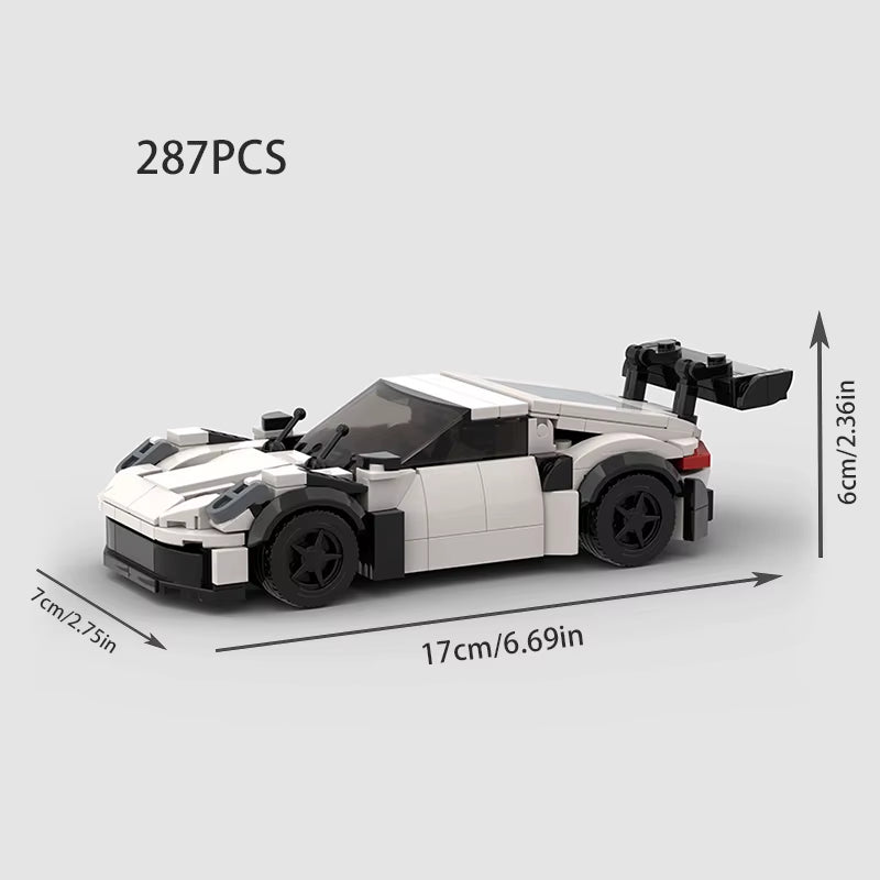 MOC Model City Racing Car Speed Champions Sports Building Blocks Bricks Sets Technique Supercar Racers Vehicles Kits Toys Gift