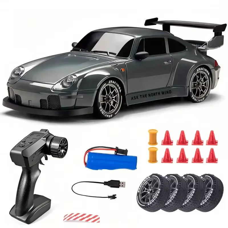 New 4WD Remote Control Drift Car Full Size 1:24 Mini Remote Control Racing Car Model 2.4G Radio High Speed ​​RC Car Boy Toy Gift