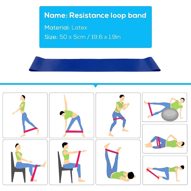 Yoga Starter Kit 5Pcs Yoga Equipment Set with Blocks Ball Stretching Strap Resistance Loop Pilates Exercise Band Home Fitness