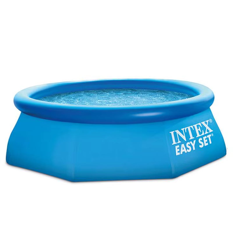Crystal Blue Inflatable Pool Family Ground Swimming Pool for Kid Adult Outdoor Play Pool
