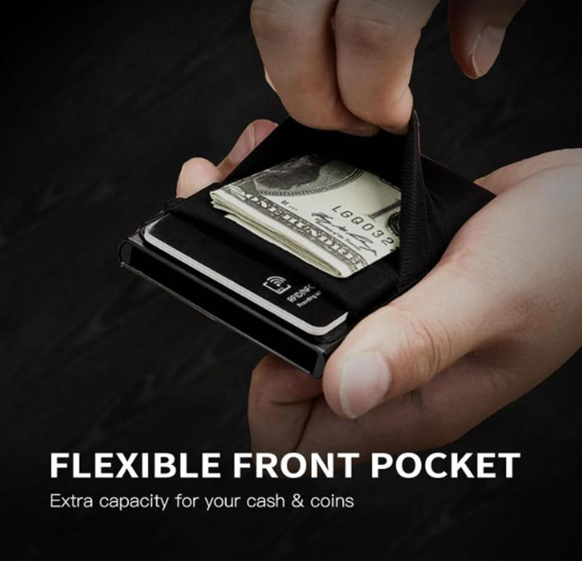 Men'S Minimalist Casual Plain Slim Cardholder, Business - Style Card Wallet for Men, Portable Solid Multi - Card Carrier for Office & Everyday Use Compact Storage Organizer, Cash Slot