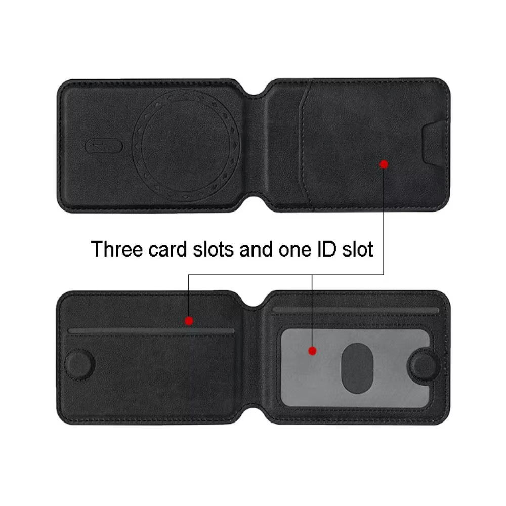 For Magsafe Wallet Phone Card Holder Accessories Safety Magnetic Wallet Stand Anti-Theft Leather for Iphone 15 14 13 Promax