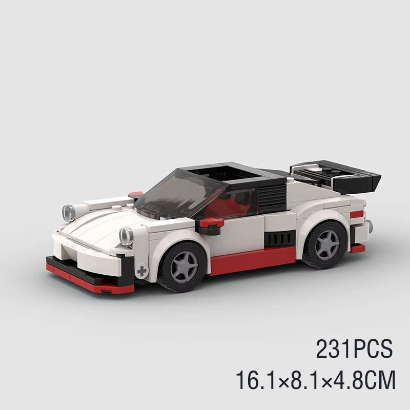 MOC Model City Racing Car Speed Champions Sports Building Blocks Bricks Sets Technique Supercar Racers Vehicles Kits Toys Gift