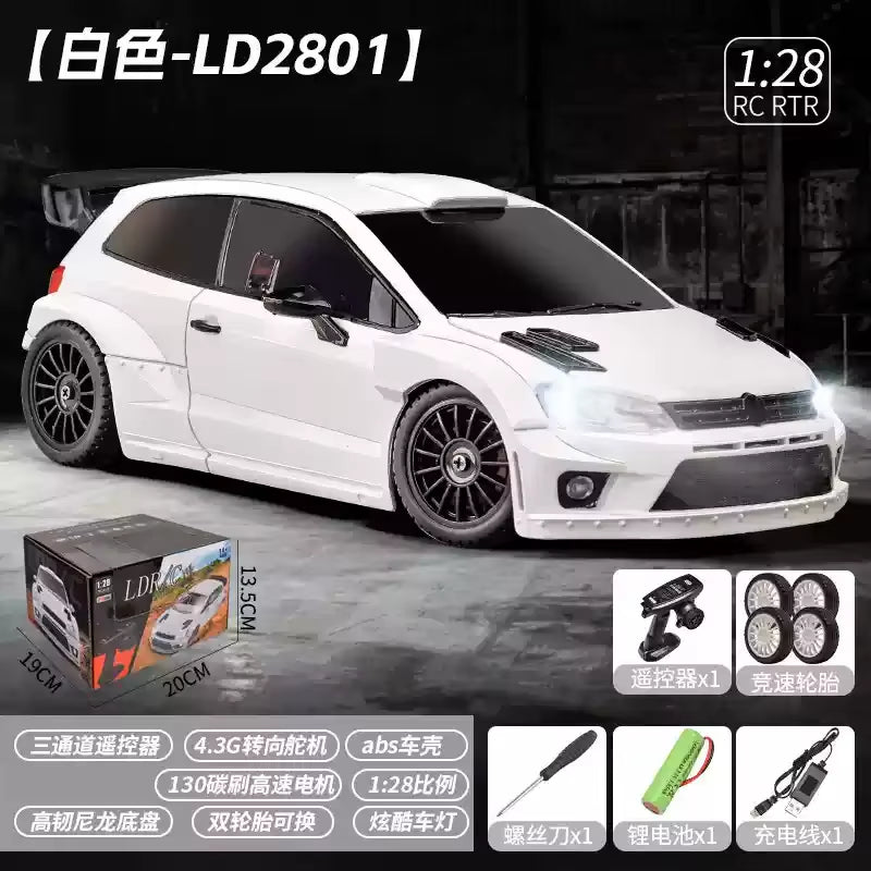 2025 NEW LD2802 LD2803 LD2804 LD2801 1/28 4WD RC Drift Car Proportional Steering LED Headlights 2.4G Toys for Kids