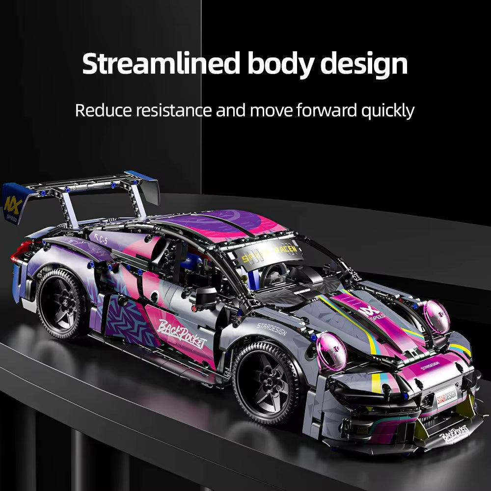 1611PCS Sports Car Building Blocks Toys Boys or Adults Kits,1:10 MOC Building Set Raceing Car Model,Cars for Boys No Box