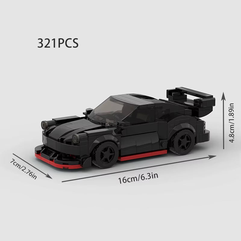 MOC Model City Racing Car Speed Champions Sports Building Blocks Bricks Sets Technique Supercar Racers Vehicles Kits Toys Gift