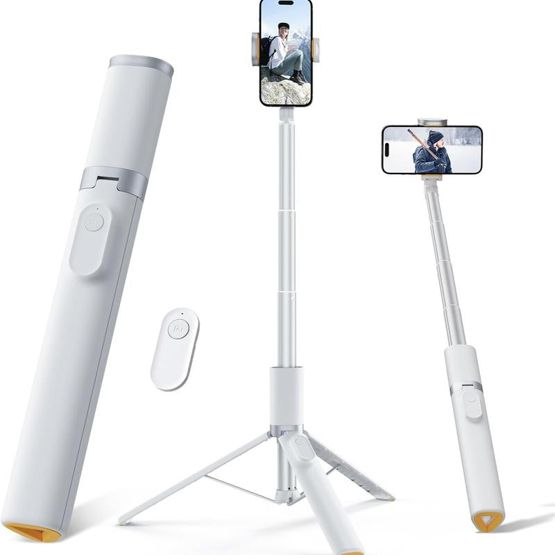 Weilisi 63" Phone Tripod, Tripod for Iphone & Portable Selfie Stick Tripod with Remote, Phone Tripod Stand for Video Recording, Travel Tripod for Cell Phone Compatible with Iphone 15/14/13/Android