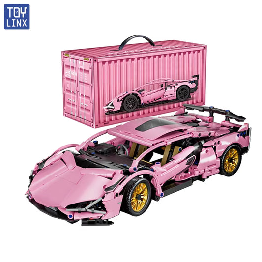 Toylinx Technolog or Speeding Vehicle Building Blocks Car Racing Bricks Toys for Children Gift for Boys and Girls
