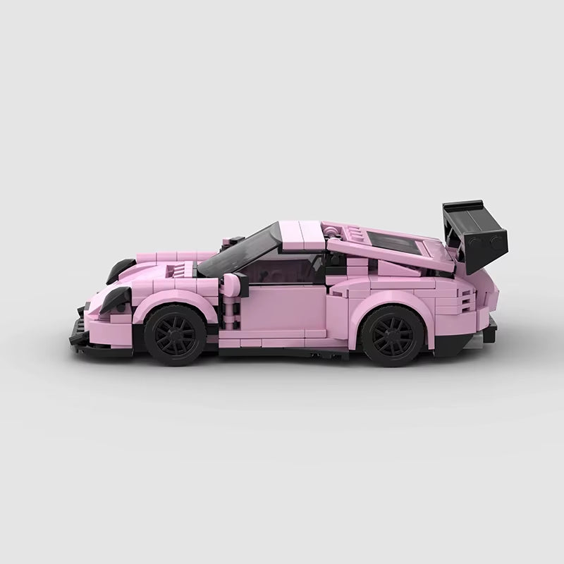 NEW MOC RWB Wide Speed Champions Racer Cars City Sports Vehicle Model Building Blocks Supercar Creative Children Toys Gift Boys