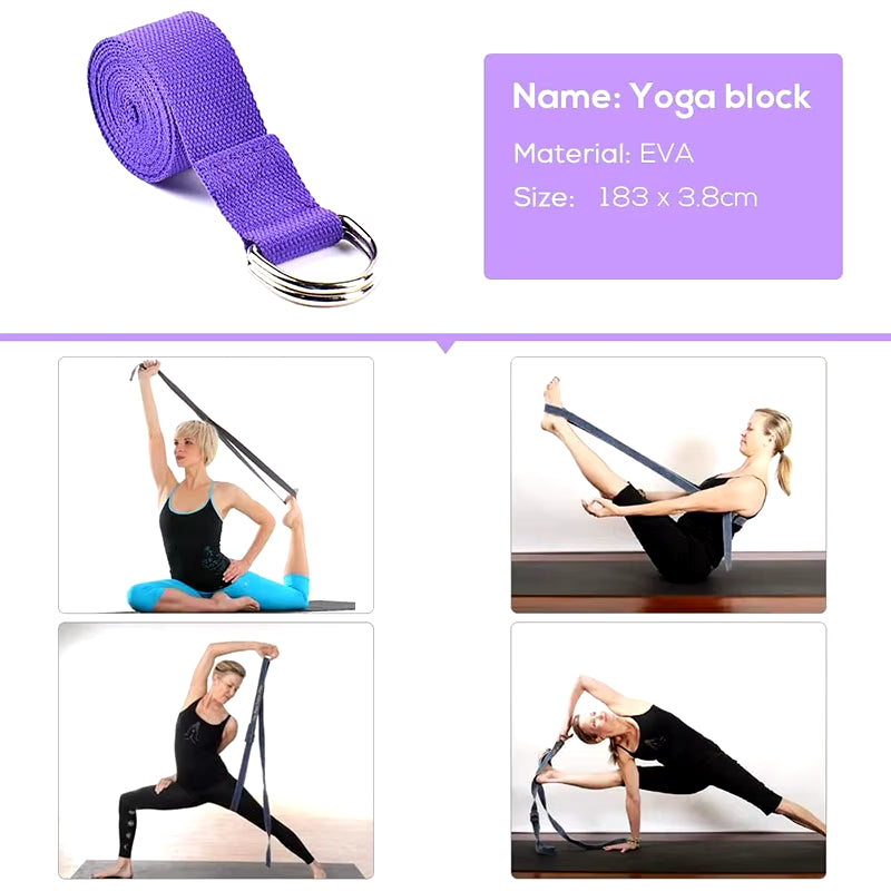 Yoga Starter Kit 5Pcs Yoga Equipment Set with Blocks Ball Stretching Strap Resistance Loop Pilates Exercise Band Home Fitness