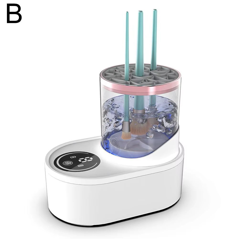 Electric Makeup Brush Cleaner Rechargeable Makeup Brushes Portable USB Cleaning Tool Automatic Makeup Brush Cleaning Stand Devic