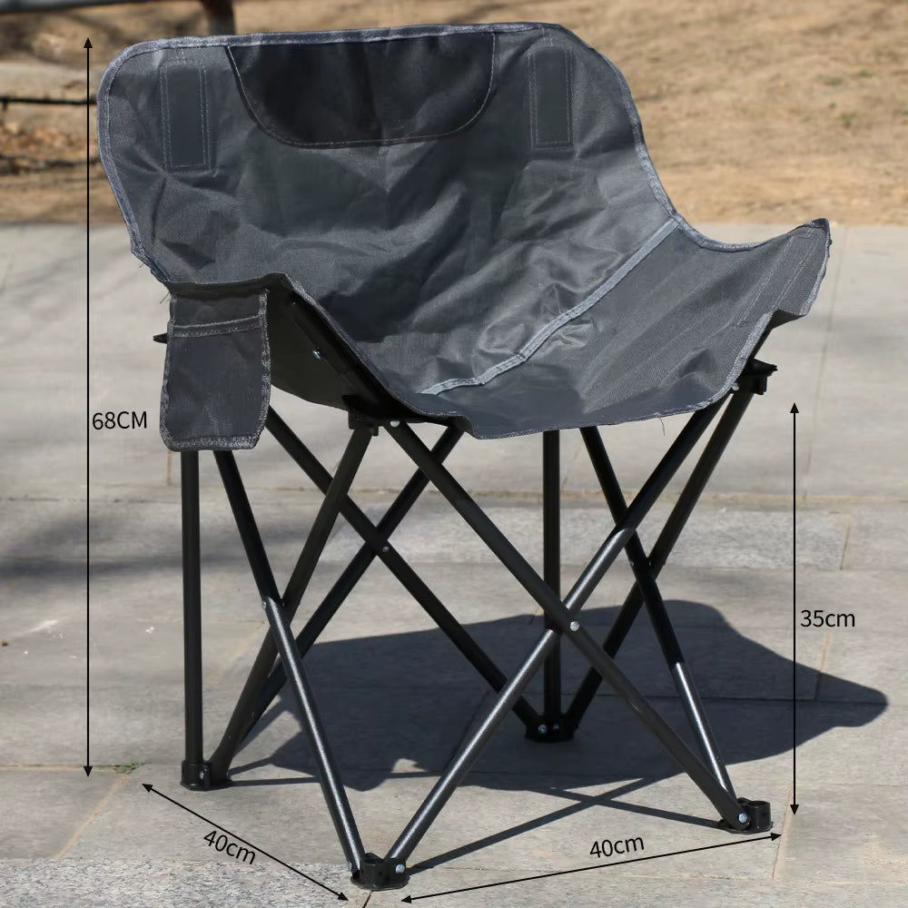 Portable Camping Chair Foldable Chairs Relaxation Gadgets Tourist Beach Fishing Garden Armchair Accessories Outdoor Lightweight
