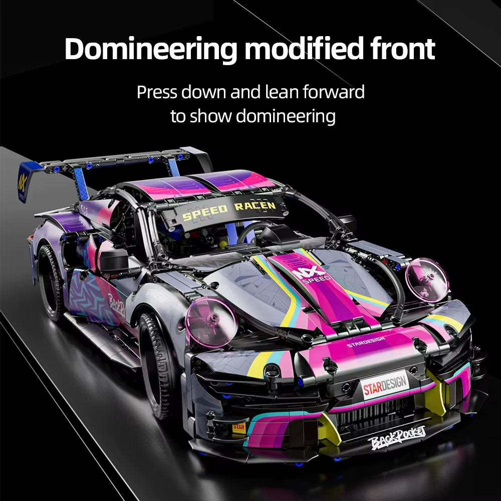 1611PCS Sports Car Building Blocks Toys Boys or Adults Kits,1:10 MOC Building Set Raceing Car Model,Cars for Boys No Box