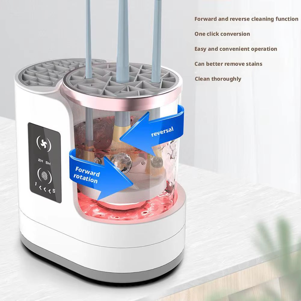 Electric Makeup Brush Cleaner Rechargeable Makeup Brushes Portable USB Cleaning Tool Automatic Makeup Brush Cleaning Stand Devic