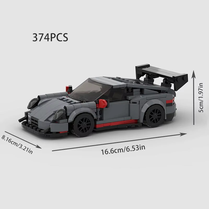 MOC Model City Racing Car Speed Champions Sports Building Blocks Bricks Sets Technique Supercar Racers Vehicles Kits Toys Gift