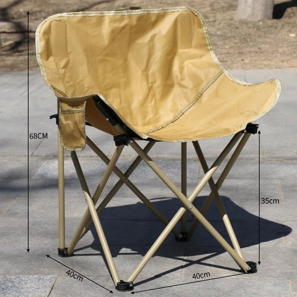 Portable Camping Chair Foldable Chairs Relaxation Gadgets Tourist Beach Fishing Garden Armchair Accessories Outdoor Lightweight