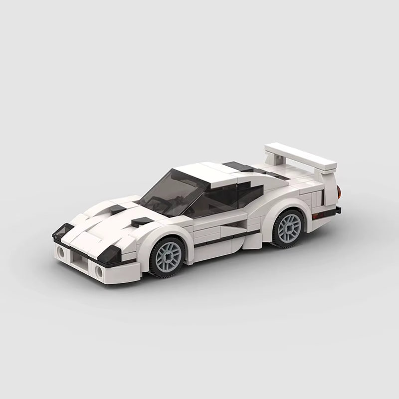 MOC City Speed Champion Sports Car F40 Building Blocks Technique F1 Voiture Vehicle Educational Construction Toys for Kids Gift