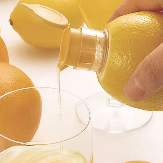 Portable Lemon Juicer Plastic Manual Citrus Juicer Fruit Pouring Tool Lemon Squeezer Kitchen Gadgets for Outdoor Camping Hiking