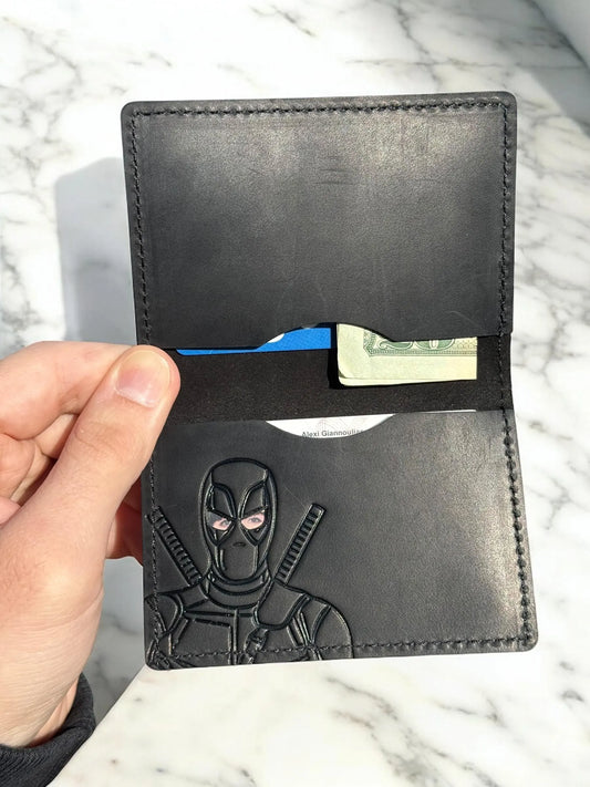 Hero ID Wallet - Genuine Leather Wallet with Super Hero Mask