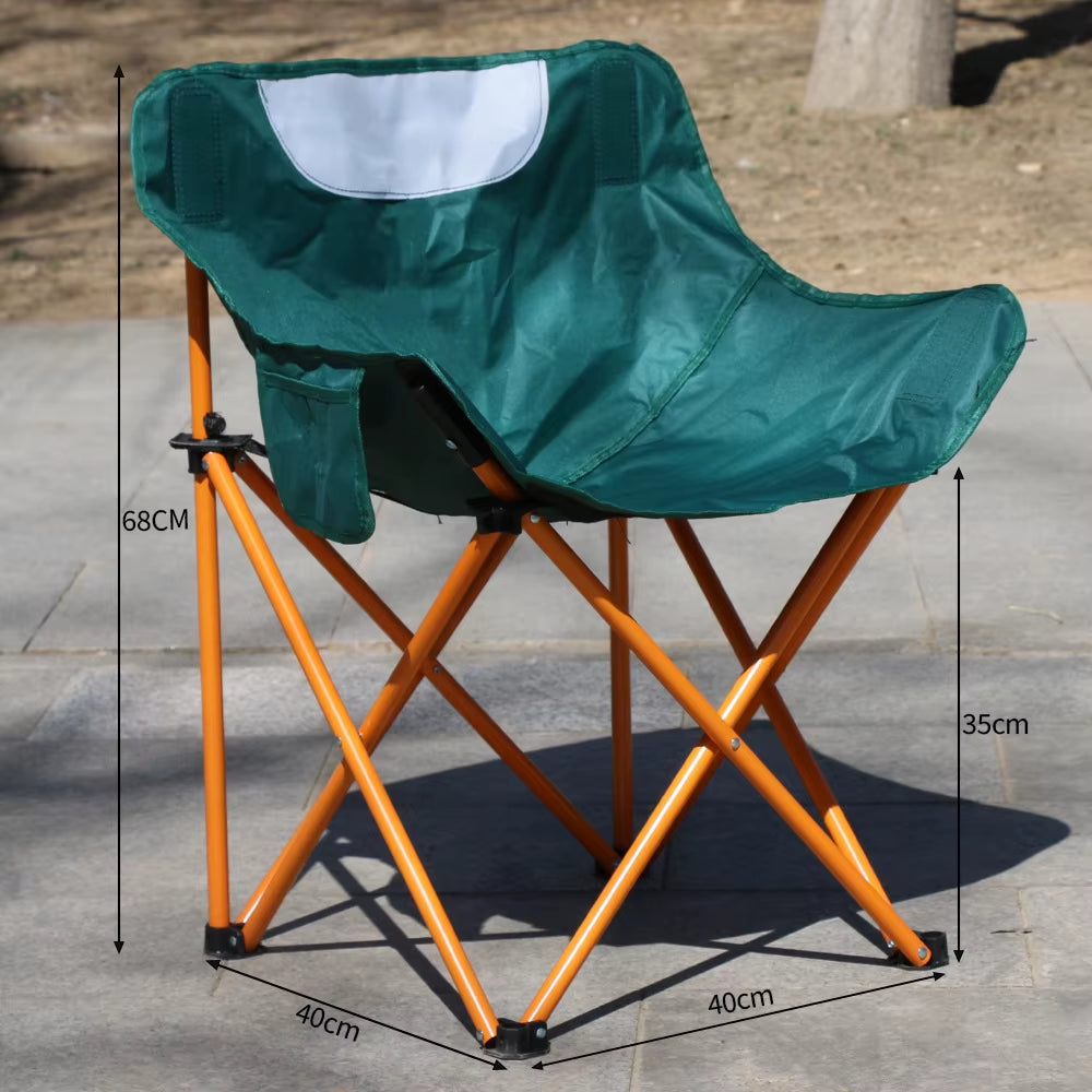 Portable Camping Chair Foldable Chairs Relaxation Gadgets Tourist Beach Fishing Garden Armchair Accessories Outdoor Lightweight