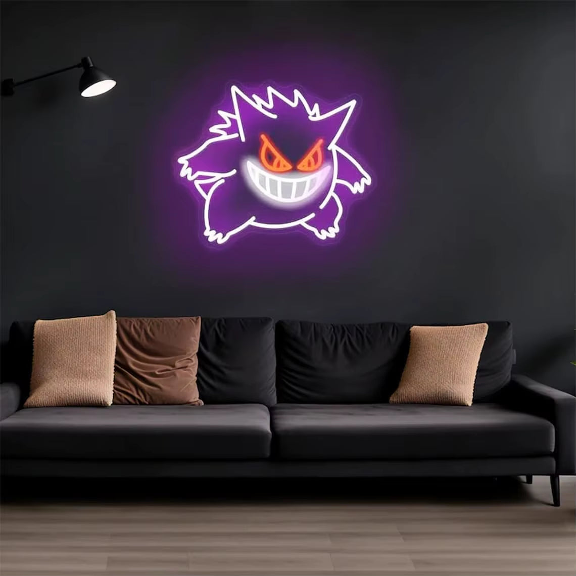 Gorgon Cartoon Neon Sign Ghost Anime LED Neon Signs for Games Room Bedroom Wall Decor for Boys Boyfriend Birthday Gifts for Kids