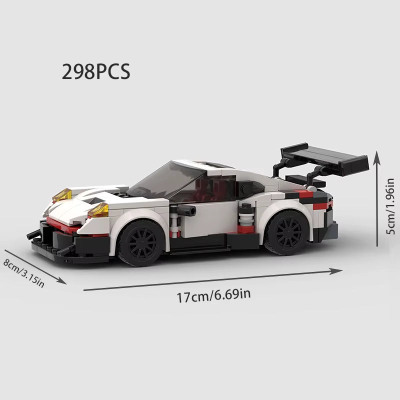 MOC Model City Racing Car Speed Champions Sports Building Blocks Bricks Sets Technique Supercar Racers Vehicles Kits Toys Gift