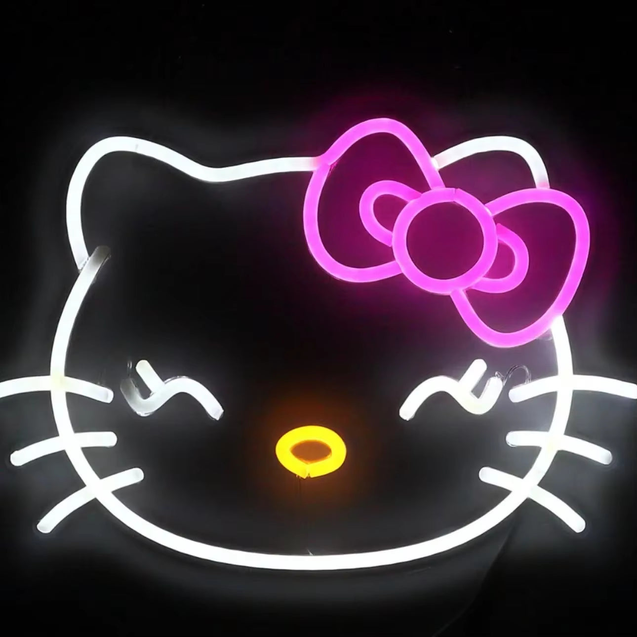 Hello Kiity Anime Led Night Lights Neon Light Holiday Lighting Ambience Room Decoration Gift for Girl Kid Wall Decor Accessories