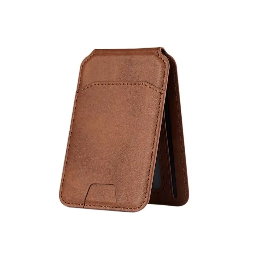 For Magsafe Wallet Phone Card Holder Accessories Safety Magnetic Wallet Stand Anti-Theft Leather for Iphone 15 14 13 Promax