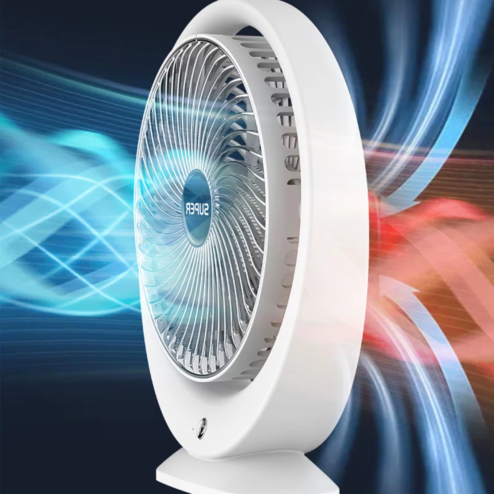 Desktop Fan Removable Fan Cover Silent Personal Fan for Travel Bedroom Home Portable Desk Fan Table Fan Mini Fan Rechargeable