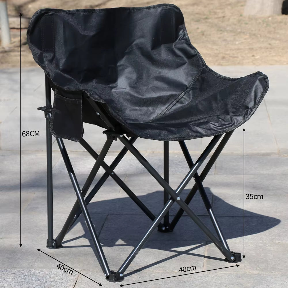 Portable Camping Chair Foldable Chairs Relaxation Gadgets Tourist Beach Fishing Garden Armchair Accessories Outdoor Lightweight