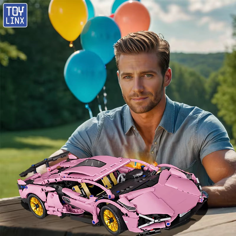 Toylinx Technolog or Speeding Vehicle Building Blocks Car Racing Bricks Toys for Children Gift for Boys and Girls