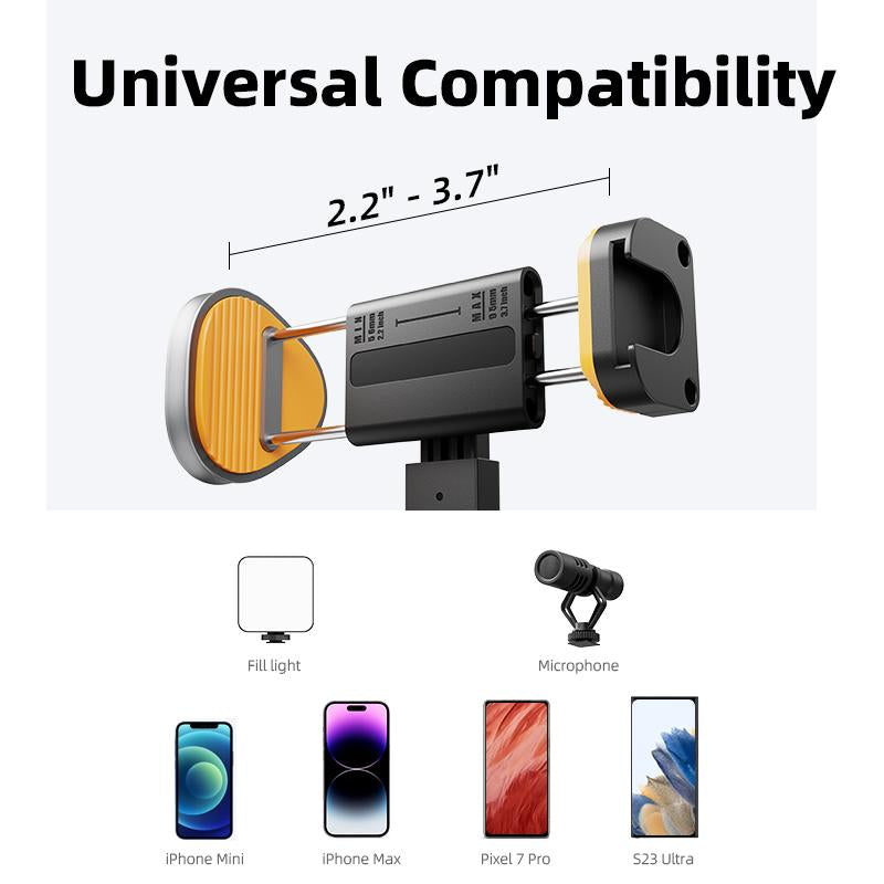 Weilisi 63" Phone Tripod, Tripod for Iphone & Portable Selfie Stick Tripod with Remote, Phone Tripod Stand for Video Recording, Travel Tripod for Cell Phone Compatible with Iphone 15/14/13/Android