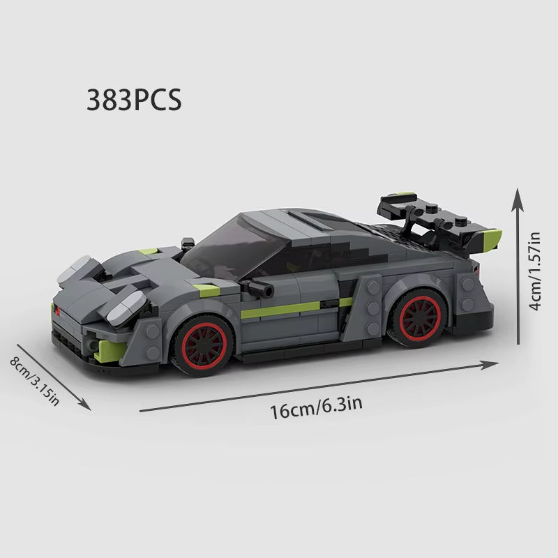MOC Model City Racing Car Speed Champions Sports Building Blocks Bricks Sets Technique Supercar Racers Vehicles Kits Toys Gift
