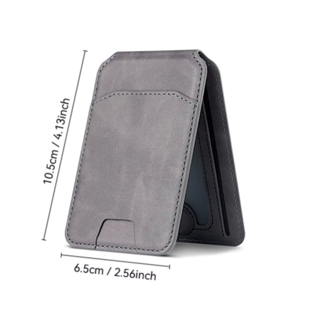 For Magsafe Wallet Phone Card Holder Accessories Safety Magnetic Wallet Stand Anti-Theft Leather for Iphone 15 14 13 Promax