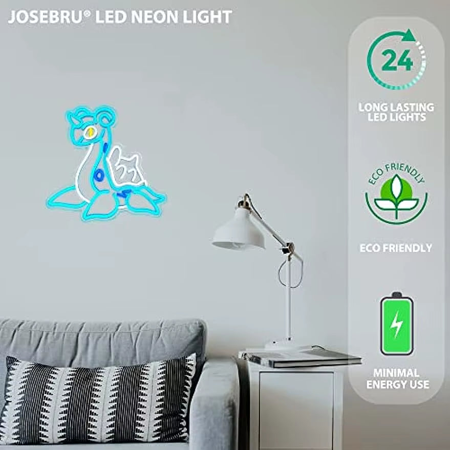 Anime Dragon Neon Sign Janpanese Neon Light for Game Room Bedroom Wall Decor Best Gifts for Anime Lovers USB Powered Anime Light