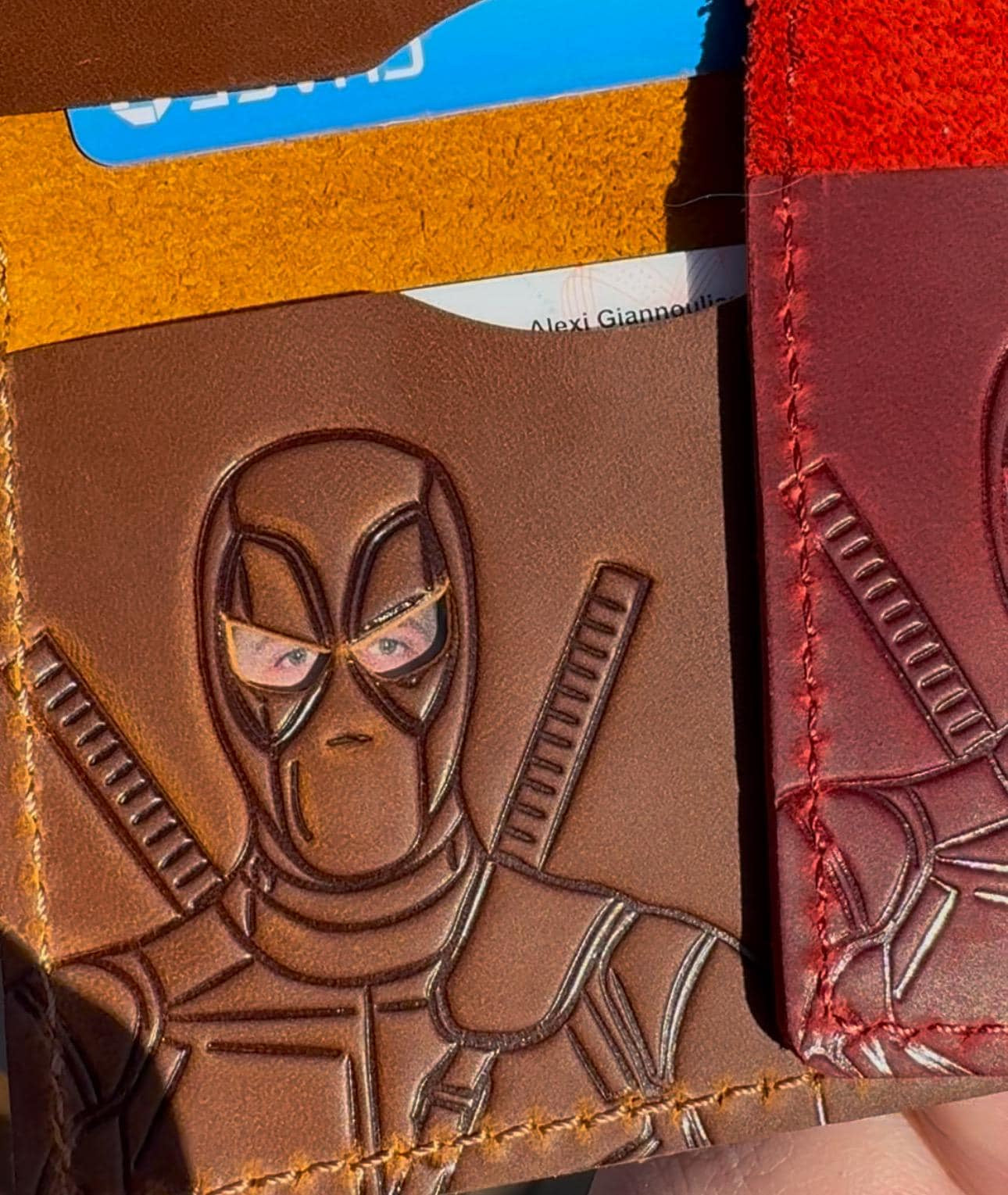 Hero ID Wallet - Genuine Leather Wallet with Super Hero Mask
