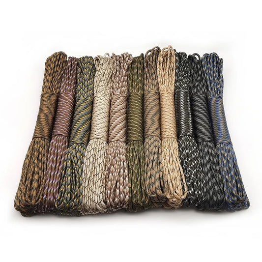 4 Size Dia.4Mm 7 Stand Cores Paracord for Survival Parachute Cord Lanyard Camping Climbing Camping Rope Hiking Clothesline