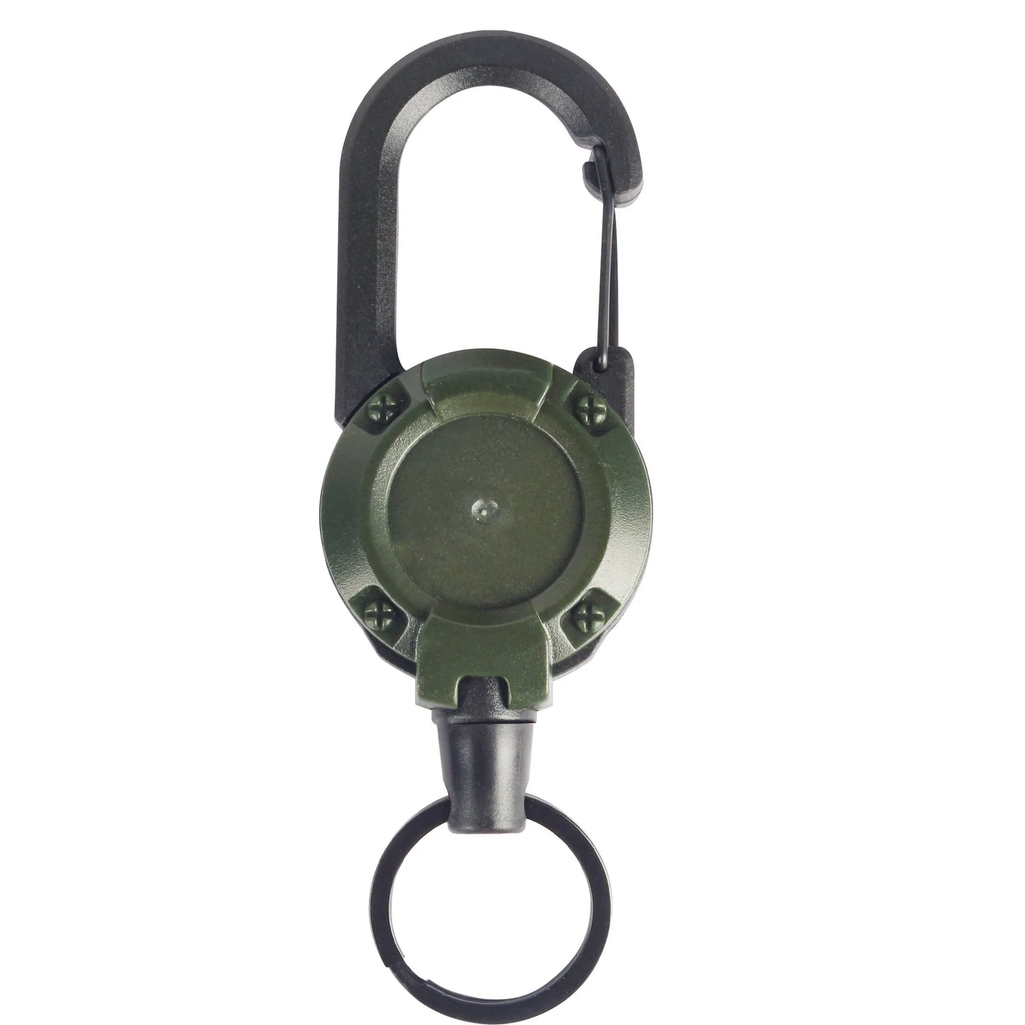 Outdoor Carabiner Hook Backpack Expansion Buckle Automatic Retractable Wire Rope Anti-Theft Tactical Keychain Camping Tools