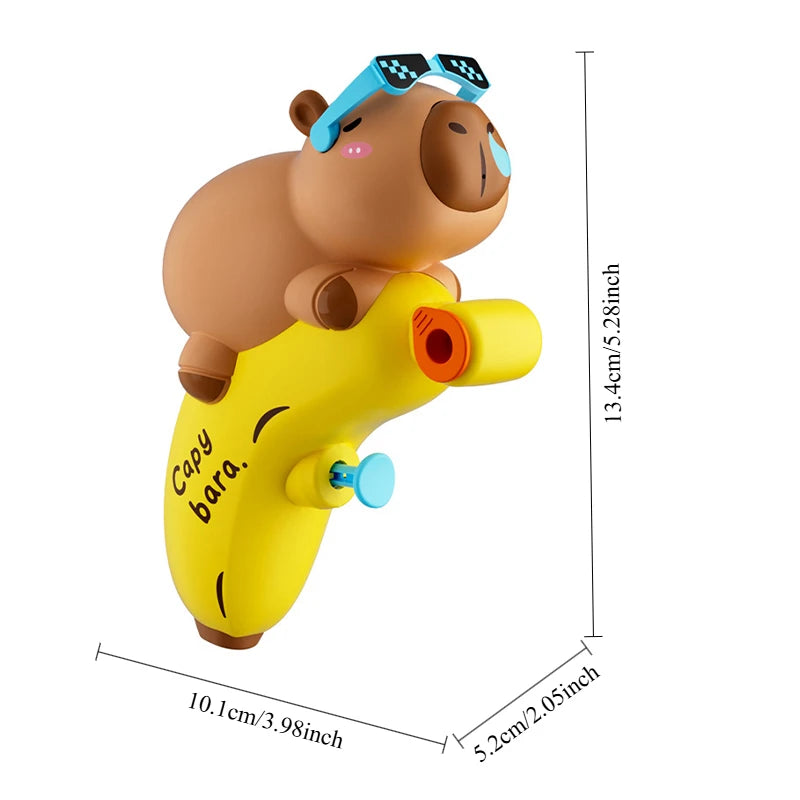 New Capibara Water Gun Toy for Children Cartoon Press-Type Capybara Toy Water Gun Outdoor Water Games Toy Swimming Pool Parts