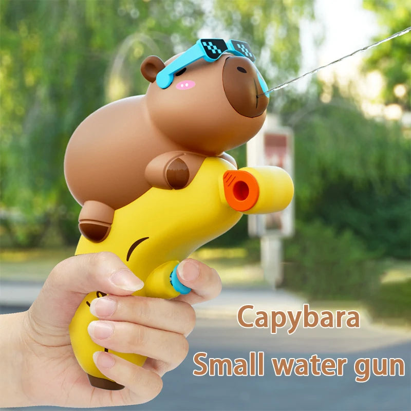 New Capibara Water Gun Toy for Children Cartoon Press-Type Capybara Toy Water Gun Outdoor Water Games Toy Swimming Pool Parts