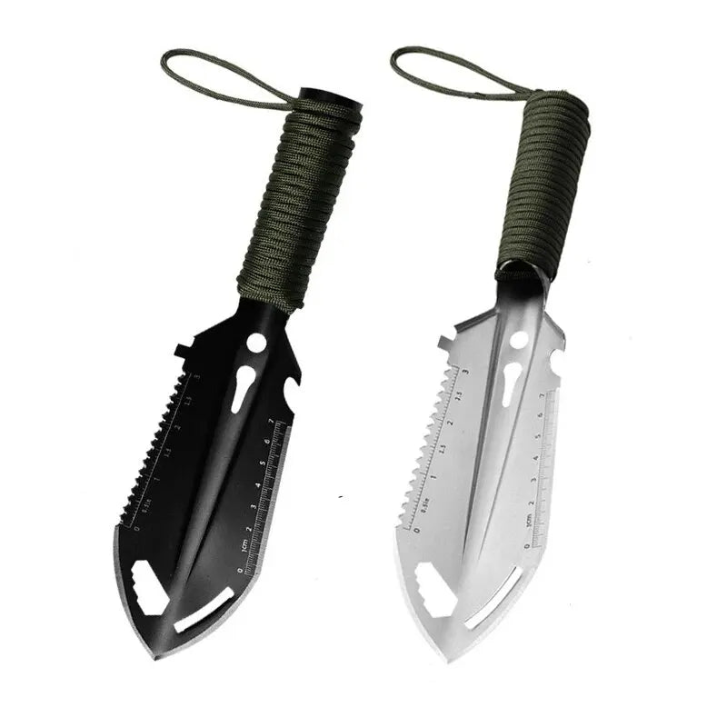 Camping Portable Engineer Shovel, Field Survival Tools, Outdoor Stainless Steel Multi-Functional Small Tactical Hand Shovel
