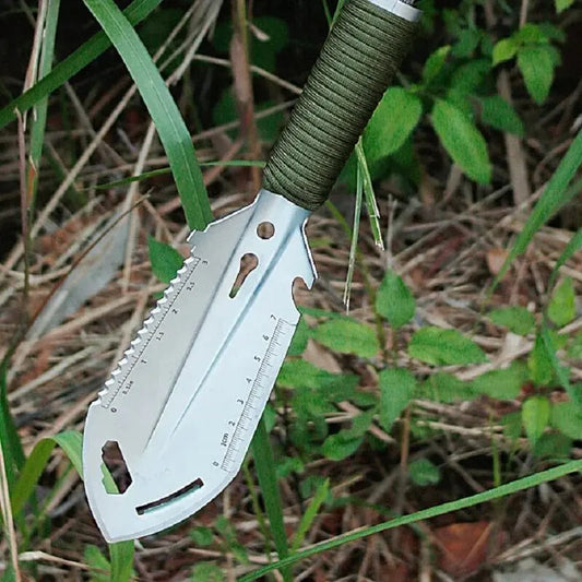 Camping Portable Engineer Shovel, Field Survival Tools, Outdoor Stainless Steel Multi-Functional Small Tactical Hand Shovel
