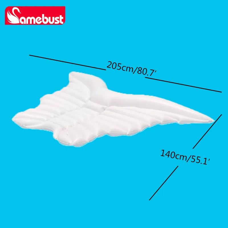 Inflatable PVC Floating Row Butterfly Pool Floats Angel Wings Water Floating