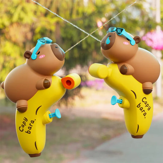 New Capibara Water Gun Toy for Children Cartoon Press-Type Capybara Toy Water Gun Outdoor Water Games Toy Swimming Pool Parts
