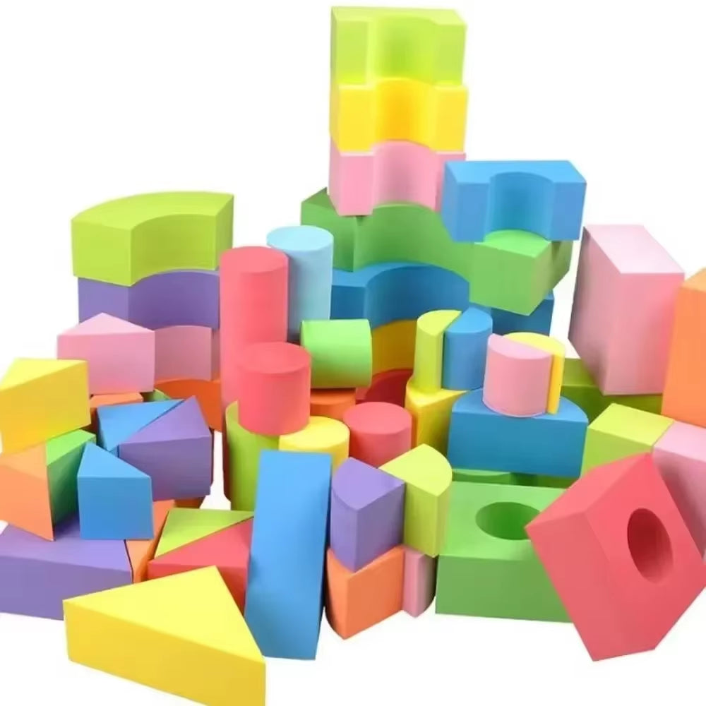50Pcs EVA Large Safe Building Blocks Big Foam Colorful Construction Toys Kids Learning Educational Toy EVA Construction Set 2025