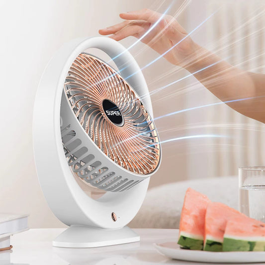 Desktop Fan Removable Fan Cover Silent Personal Fan for Travel Bedroom Home Portable Desk Fan Table Fan Mini Fan Rechargeable
